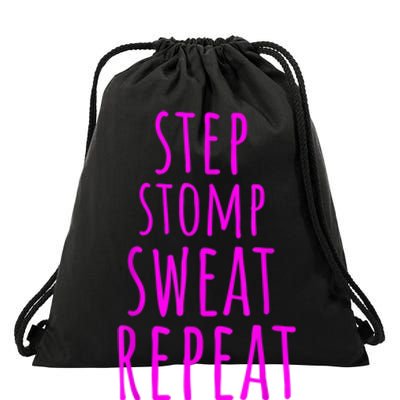 Funny Step Aerobics I Love Step Aerobic Step Aerobics Drawstring Bag