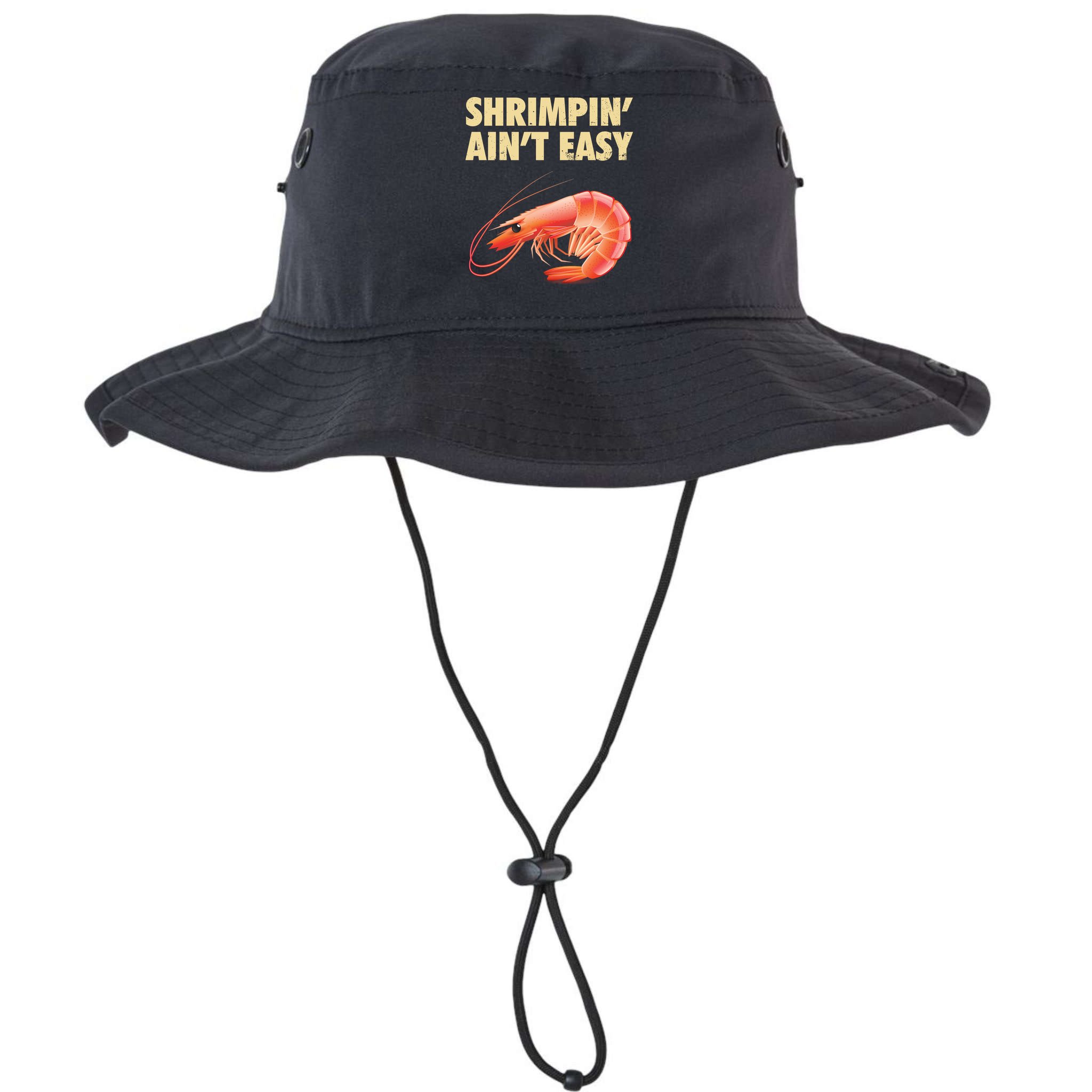 Funny Shrimpin Aint Easy Shrimp Gift Cool Fishing Fisher Bucket Hat