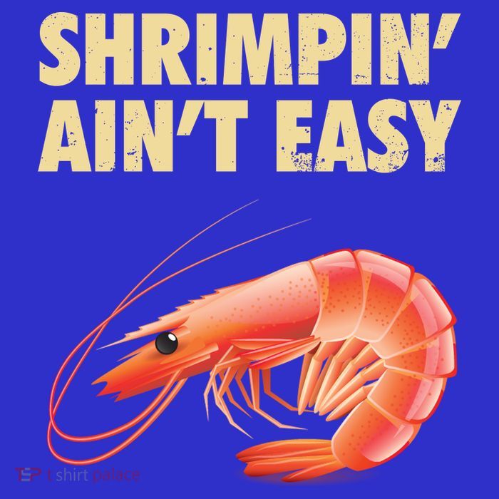 Funny Shrimpin Aint Easy Shrimp Gift Cool Fishing Fisher 16 in Basic Backpack