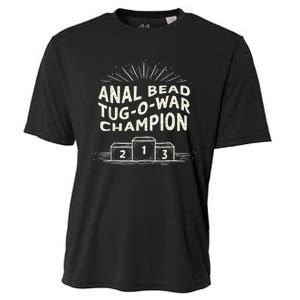 Funny Sarcastic Anal Bead Tugowar Champion Cooling Performance Crew T-Shirt