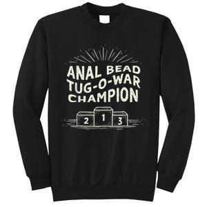 Funny Sarcastic Anal Bead Tugowar Champion Sweatshirt