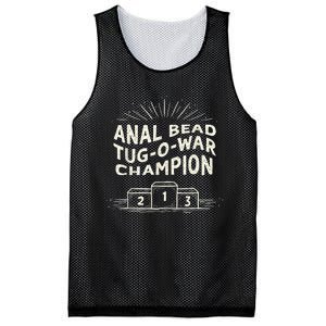 Funny Sarcastic Anal Bead Tugowar Champion Mesh Reversible Basketball Jersey Tank