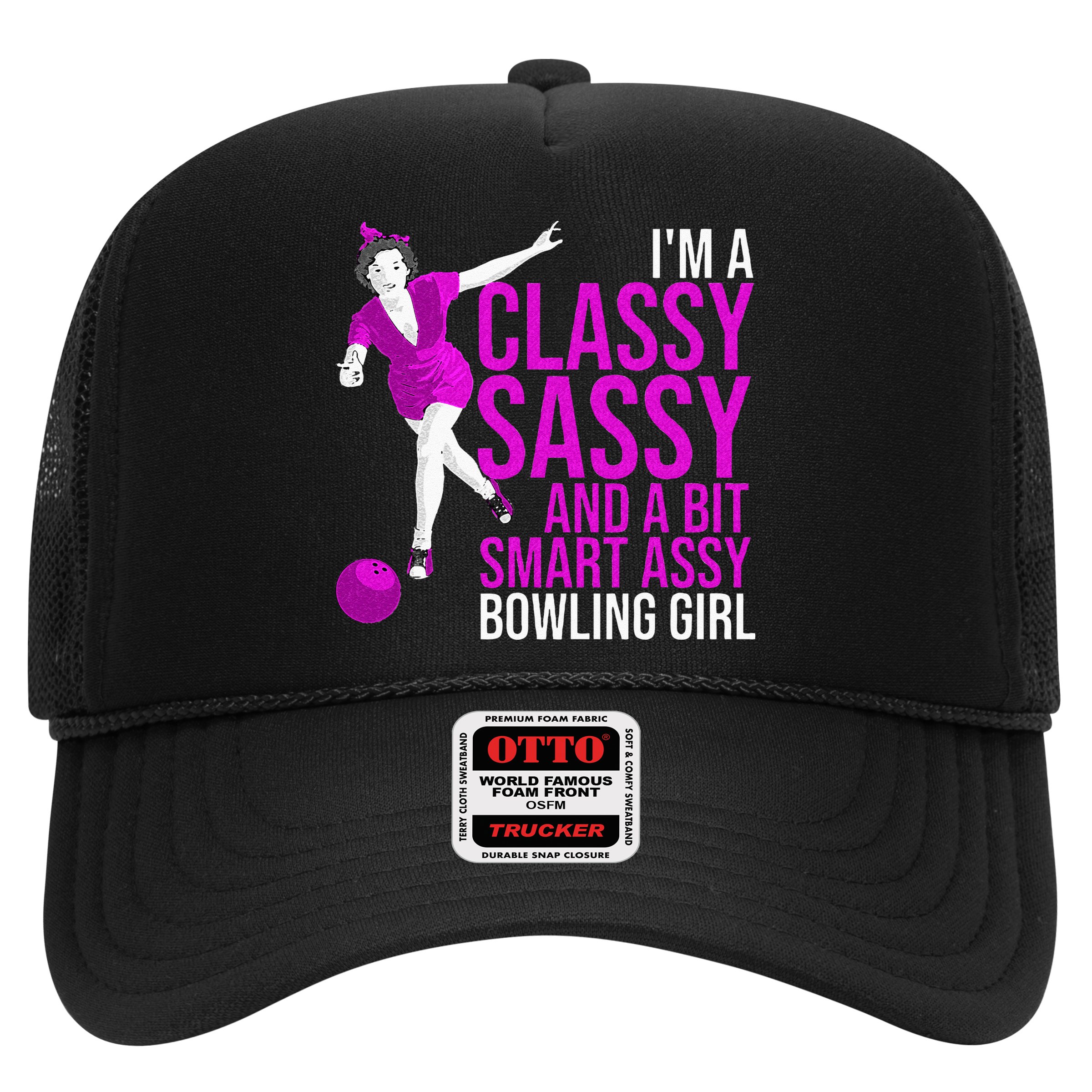 Funny Smart Assy Bowling Girl Gift For Classy Bowler Women Hat
