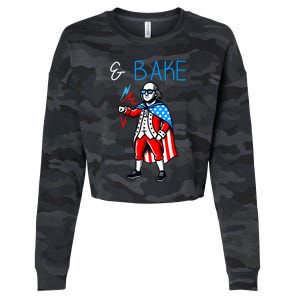 Funny Shake And Bake 4th Of July Couple Matching & Bake Cropped Pullover Crew