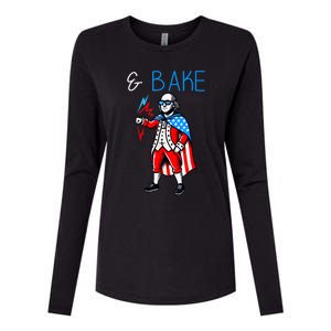 Funny Shake And Bake 4th Of July Couple Matching & Bake Womens Cotton Relaxed Long Sleeve T-Shirt