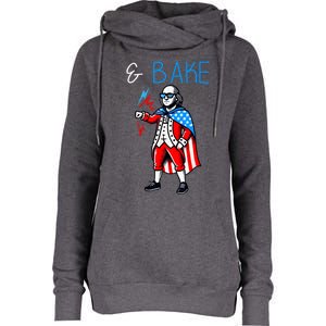 Funny Shake And Bake 4th Of July Couple Matching & Bake Womens Funnel Neck Pullover Hood