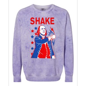 Funny Shake And Bake 4th Of July Couple Matching Colorblast Crewneck Sweatshirt