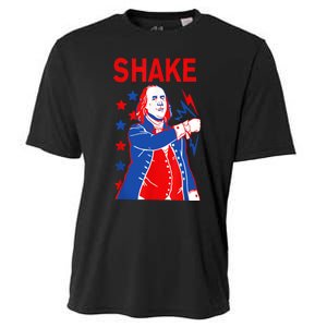 Funny Shake And Bake 4th Of July Couple Matching Cooling Performance Crew T-Shirt