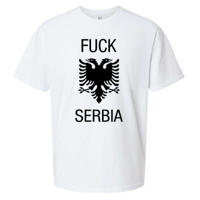 Fuck Serbia Albanian Flag Sueded Cloud Jersey T-Shirt