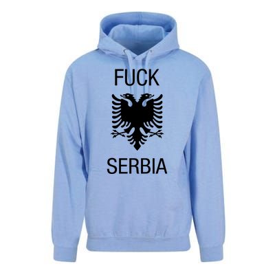 Fuck Serbia Albanian Flag Unisex Surf Hoodie