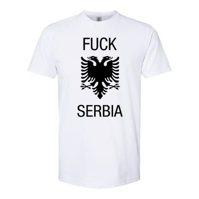 Fuck Serbia Albanian Flag Softstyle CVC T-Shirt