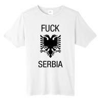 Fuck Serbia Albanian Flag Tall Fusion ChromaSoft Performance T-Shirt