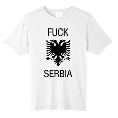 Fuck Serbia Albanian Flag Tall Fusion ChromaSoft Performance T-Shirt