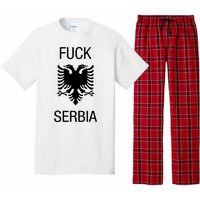 Fuck Serbia Albanian Flag Pajama Set