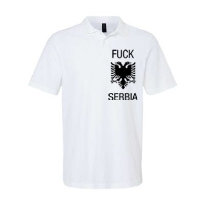 Fuck Serbia Albanian Flag Softstyle Adult Sport Polo