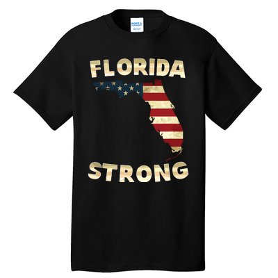 Florida Strong American Flag Cool Fl Flags Tall T-Shirt