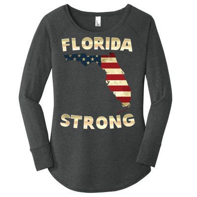 Florida Strong American Flag Cool Fl Flags Women's Perfect Tri Tunic Long Sleeve Shirt