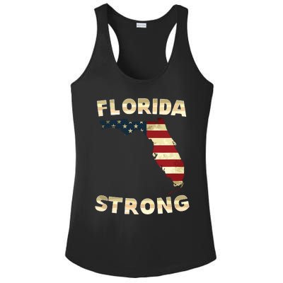 Florida Strong American Flag Cool Fl Flags Ladies PosiCharge Competitor Racerback Tank