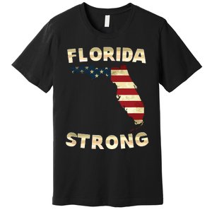 Florida Strong American Flag Cool Fl Flags Premium T-Shirt