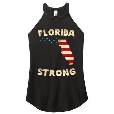 Florida Strong American Flag Cool Fl Flags Women's Perfect Tri Rocker Tank