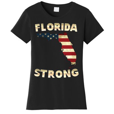 Florida Strong American Flag Cool Fl Flags Women's T-Shirt