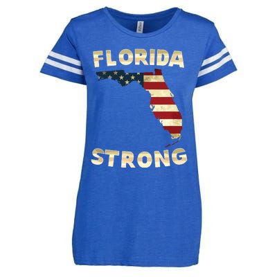 Florida Strong American Flag Cool Fl Flags Enza Ladies Jersey Football T-Shirt