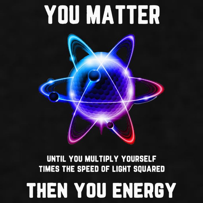 Funny Science Atom Science You Matter Energy Science Pun Ladies PosiCharge Tri-Blend Wicking Tank