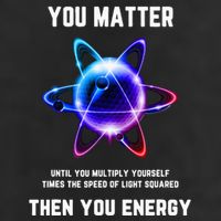 Funny Science Atom Science You Matter Energy Science Pun 25L Jumbo Tote