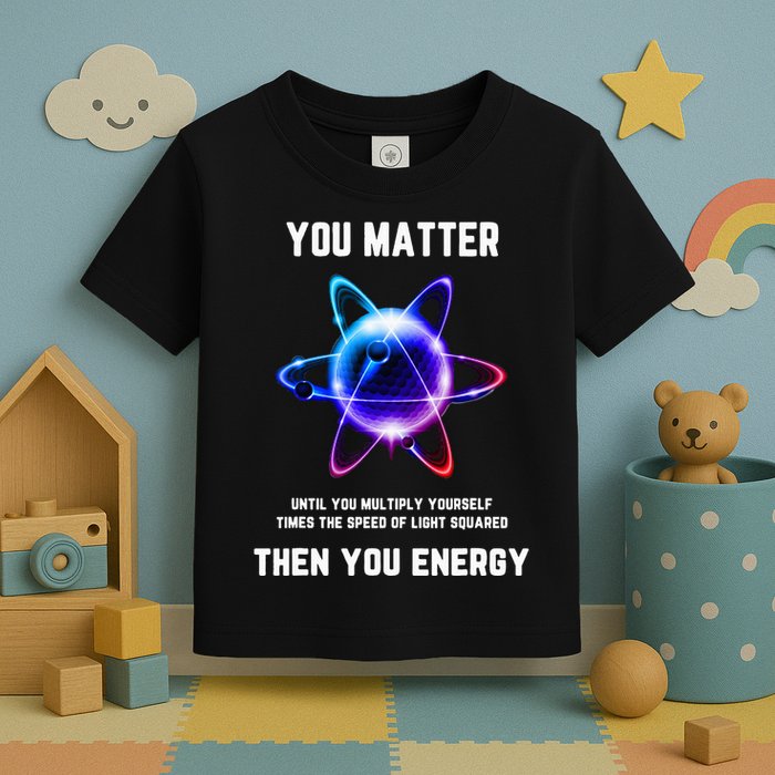 Funny Science Atom Science You Matter Energy Science Pun Toddler T-Shirt
