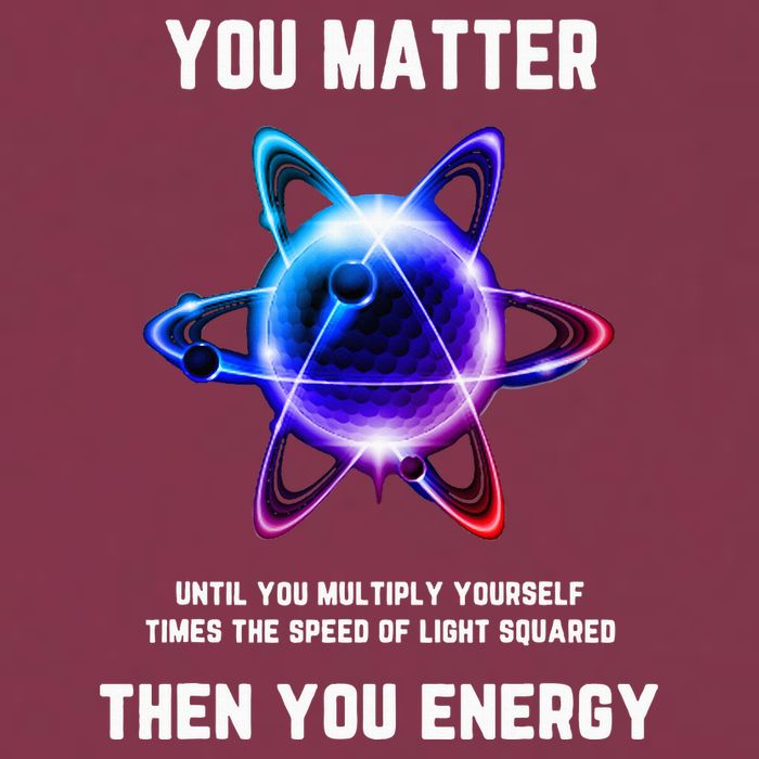 Funny Science Atom Science You Matter Energy Science Pun 16oz Travel Tumbler