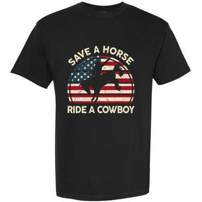 Funny Save A Horse Ride A Cow Horse  Gift Garment-Dyed Heavyweight T-Shirt