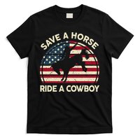 Funny Save A Horse Ride A Cow Horse  Gift T-Shirt