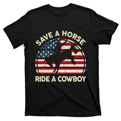 Funny Save A Horse Ride A Cow Horse  Gift T-Shirt