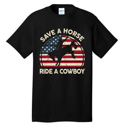 Funny Save A Horse Ride A Cow Horse  Gift Tall T-Shirt