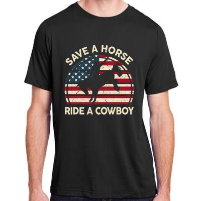 Funny Save A Horse Ride A Cow Horse  Gift Adult ChromaSoft Performance T-Shirt