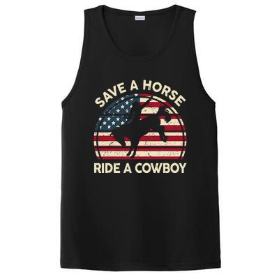 Funny Save A Horse Ride A Cow Horse  Gift PosiCharge Competitor Tank