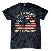 Funny Save A Horse Ride A Cow Horse  Gift Tie-Dye T-Shirt