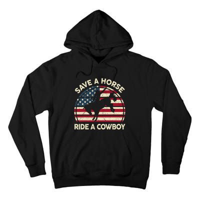 Funny Save A Horse Ride A Cow Horse  Gift Tall Hoodie