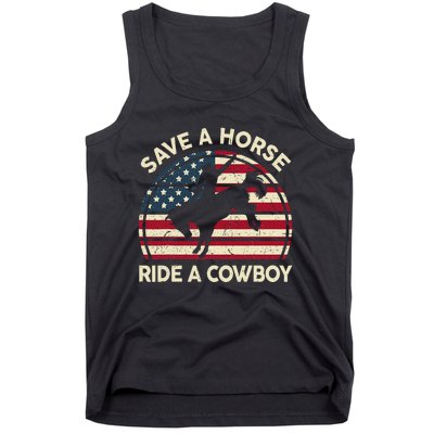 Funny Save A Horse Ride A Cow Horse  Gift Tank Top