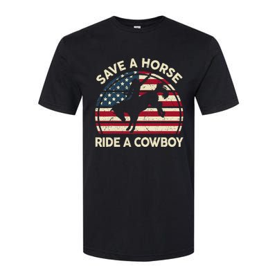 Funny Save A Horse Ride A Cow Horse  Gift Softstyle CVC T-Shirt