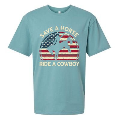 Funny Save A Horse Ride A Cow Horse  Gift Sueded Cloud Jersey T-Shirt