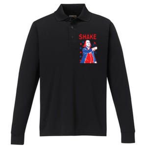 Funny Shake And Bake 4th Of July Couple Matching Performance Long Sleeve Polo