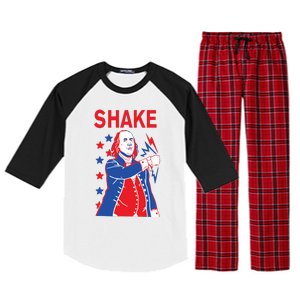 Funny Shake And Bake 4th Of July Couple Matching Raglan Sleeve Pajama Set