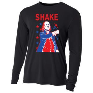 Funny Shake And Bake 4th Of July Couple Matching Cooling Performance Long Sleeve Crew