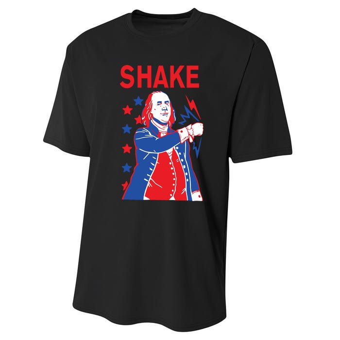 Funny Shake And Bake 4th Of July Couple Matching Performance Sprint T-Shirt