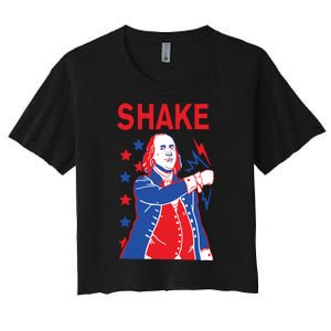 Funny Shake And Bake 4th Of July Couple Matching Women's Crop Top Tee