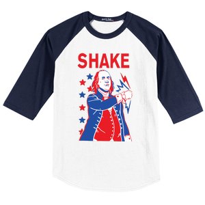 Funny Shake And Bake 4th Of July Couple Matching Baseball Sleeve Shirt