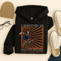Funny Survived An Infected Botched Circumcision Meme Weird Hoodie