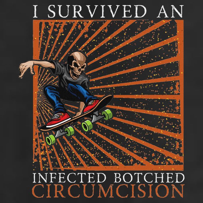 Funny Survived An Infected Botched Circumcision Meme Weird Knit Cap Winter Beanie