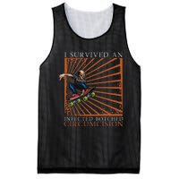 Funny Survived An Infected Botched Circumcision Meme Weird Mesh Reversible Basketball Jersey Tank